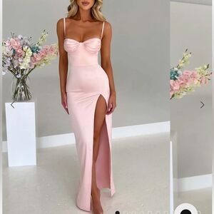BABYBOO ALORA MAXI DRESS - BLUSH XS NWT in packaging